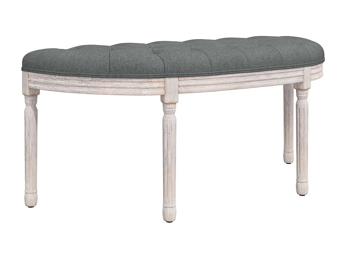 Banc Gris foncé 110,5x45x49 cm Tissu