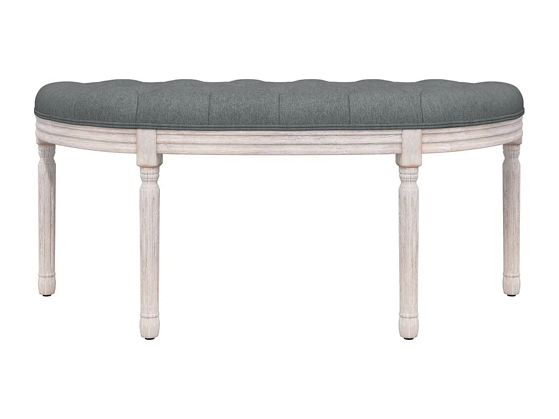 Banc Gris foncé 110,5x45x49 cm Tissu