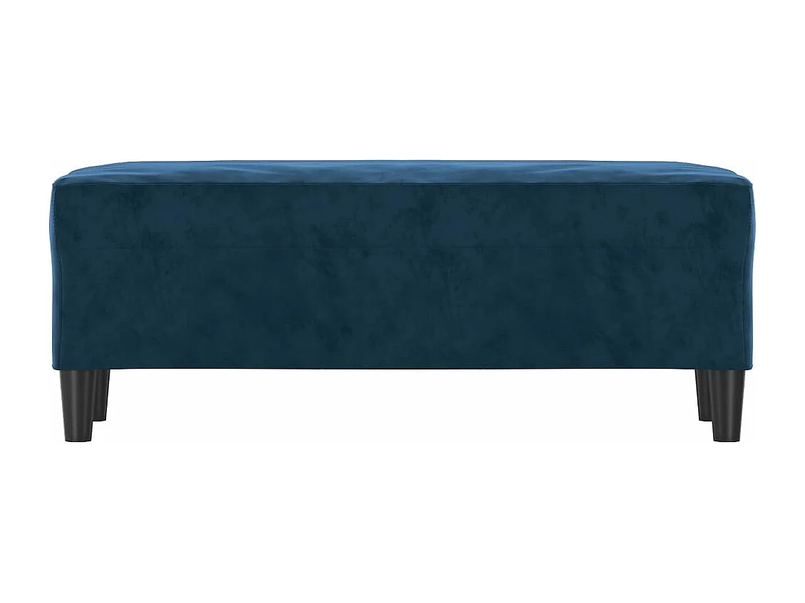 Banc Bleu 100x35x41 cm Velours