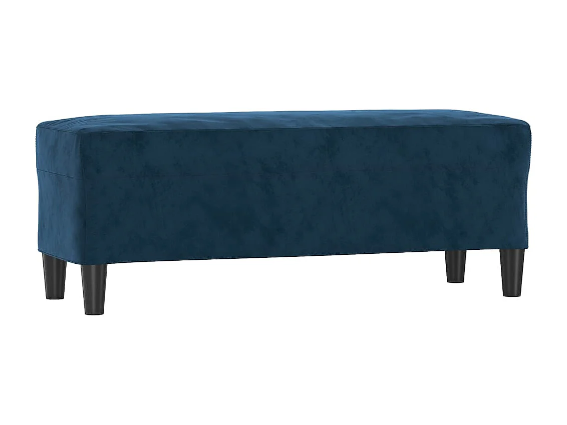 Banc Bleu 100x35x41 cm Velours