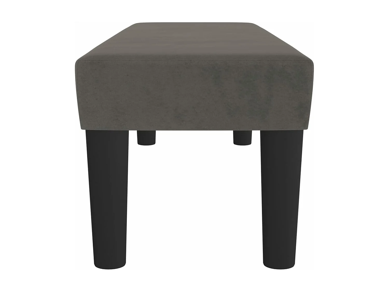 Banc Gris foncé 100x30x30 cm Velours