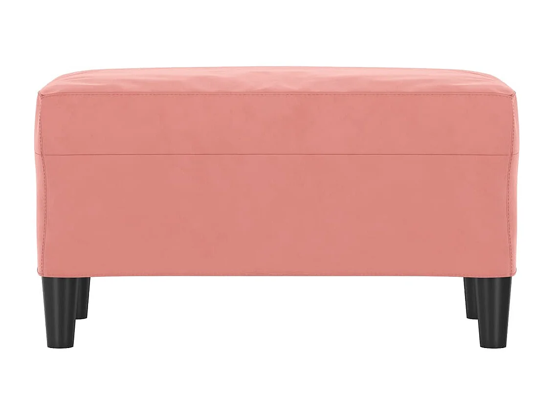 Banco Rosa 70x35x41 cm Veludo