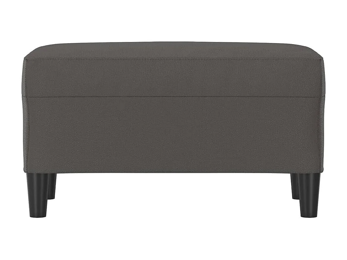 Banco gris 70x35x41 cm Polipiel