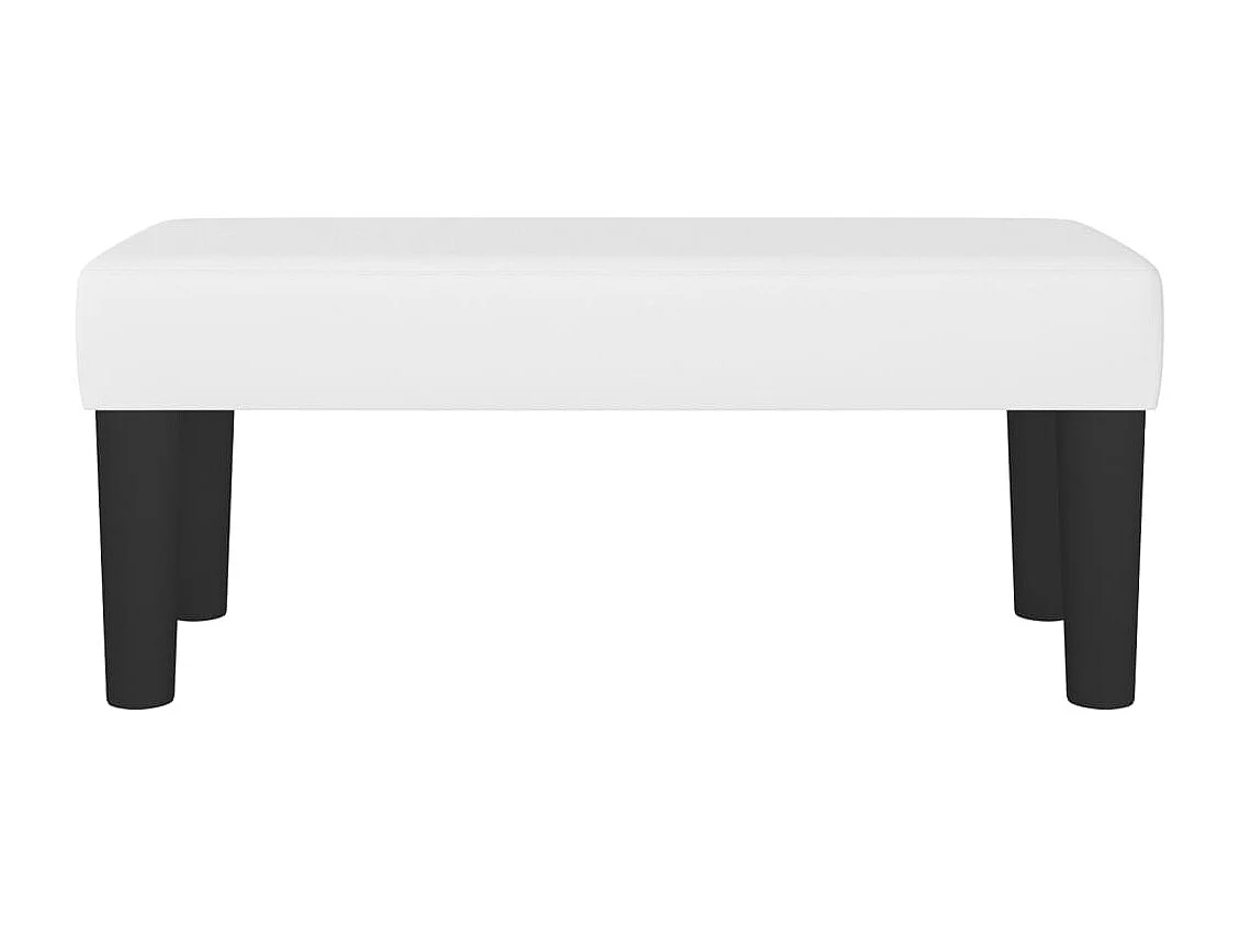 Banc Blanc 70x30x30 cm Similicuir