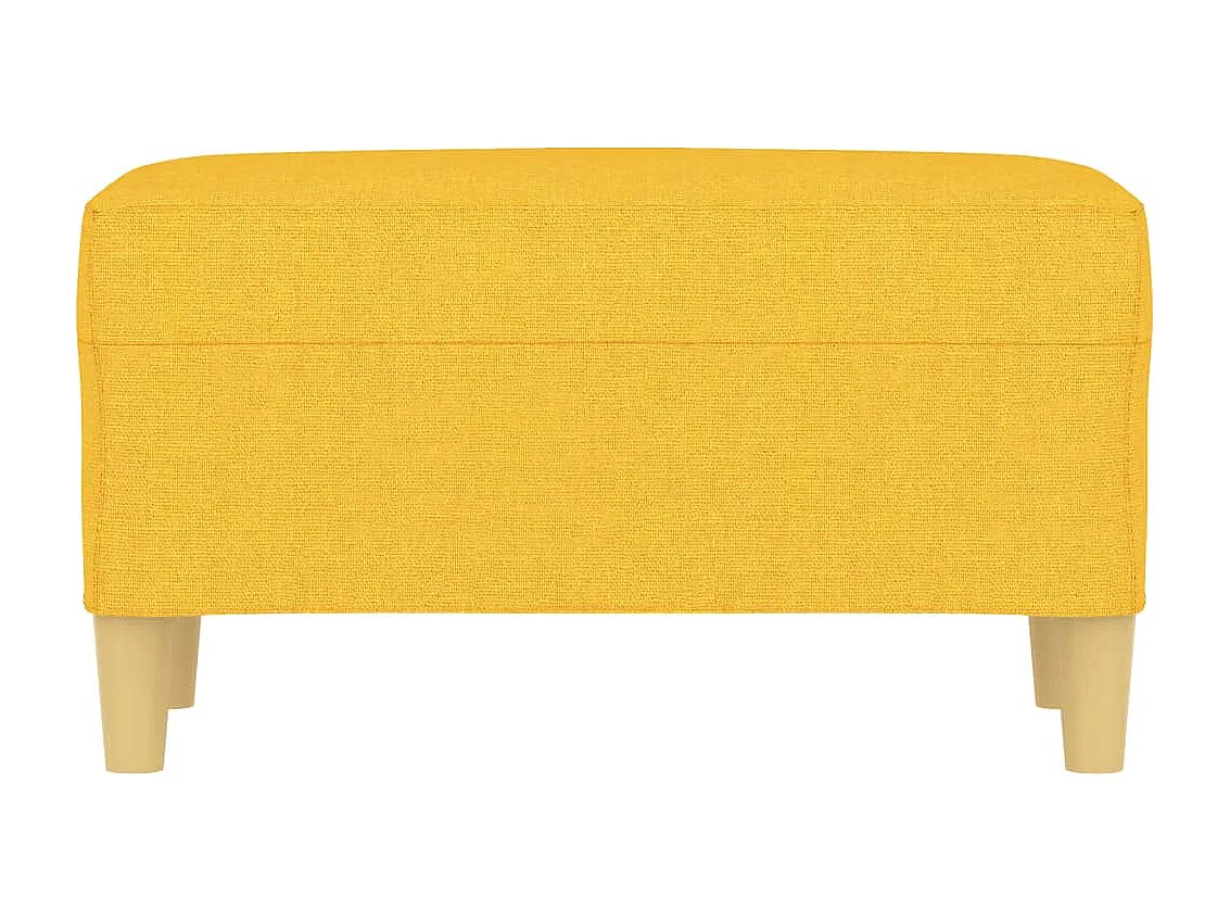 Banc Jaune clair 70x35x41 cm Tissu