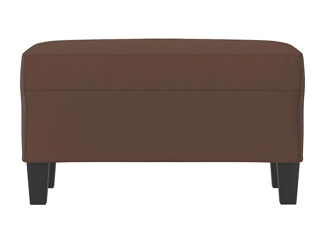 Panca Marrone 70x35x41 cm Ecopelle