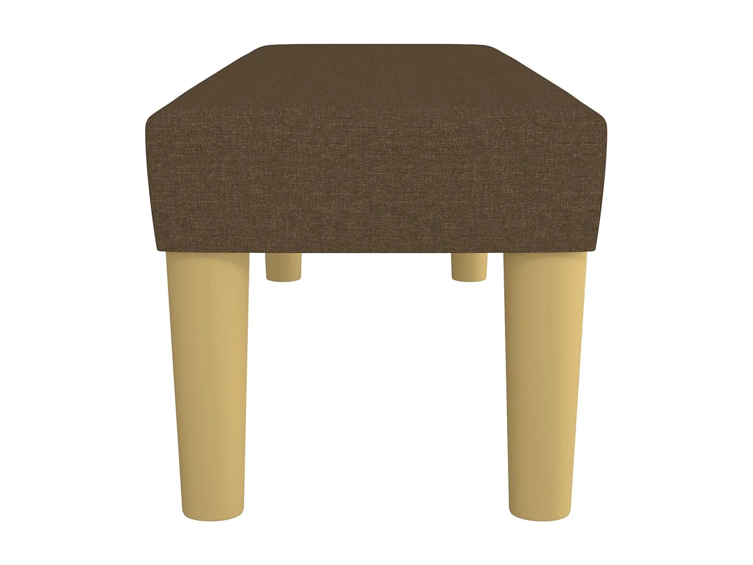 Banc Marron foncé 100x30x30 cm Tissu