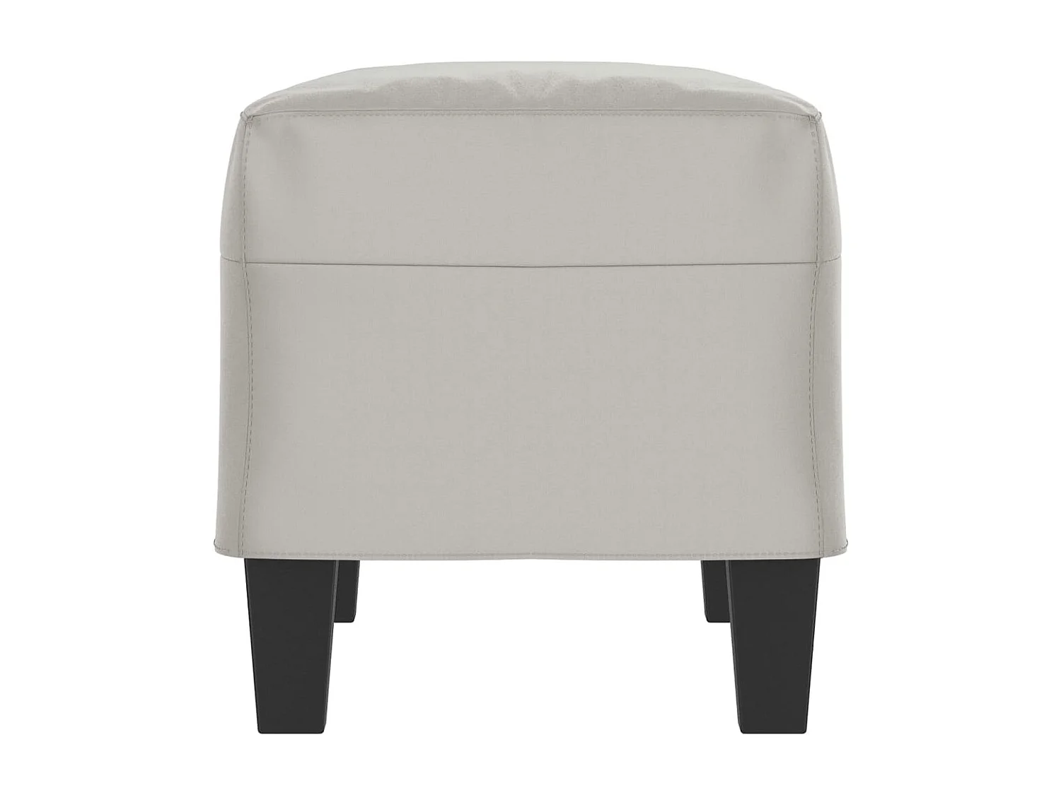 Banc Gris clair 70x35x41 cm Tissu microfibre