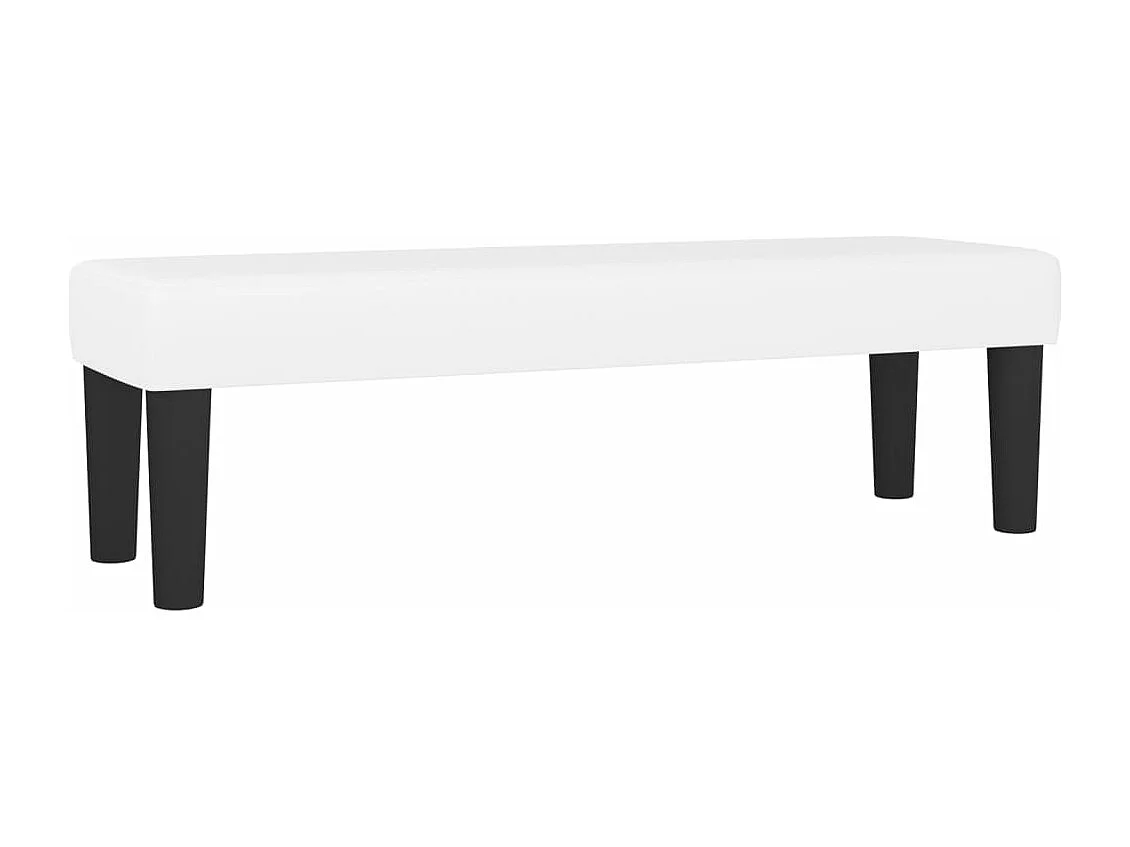 Banco Blanco 100x30x30 cm Polipiel