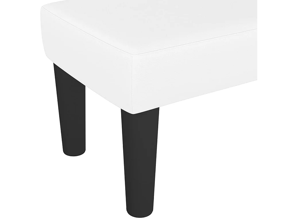 Banco Blanco 100x30x30 cm Polipiel