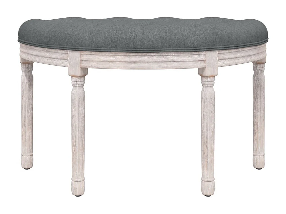 Banco Cinza Escuro 81,5x41x49 cm Tecido