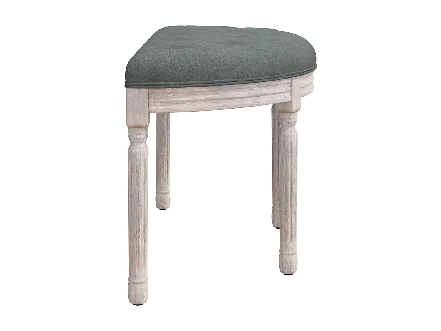 Banco Cinza Escuro 81,5x41x49 cm Tecido