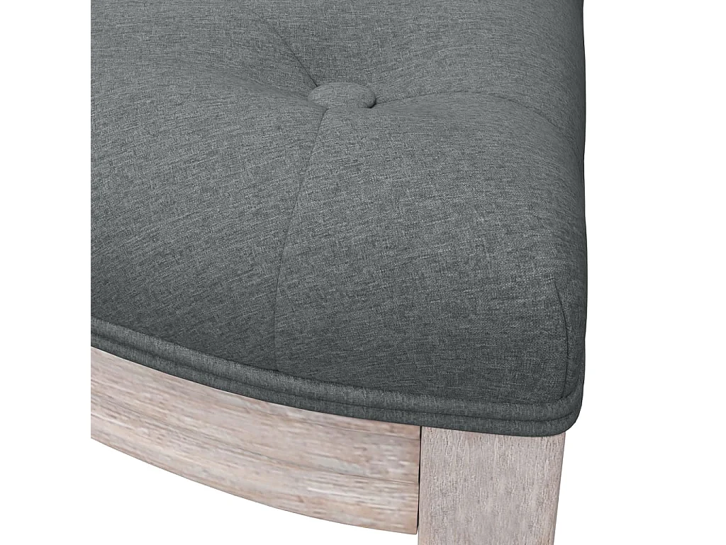 Banco Cinza Escuro 81,5x41x49 cm Tecido