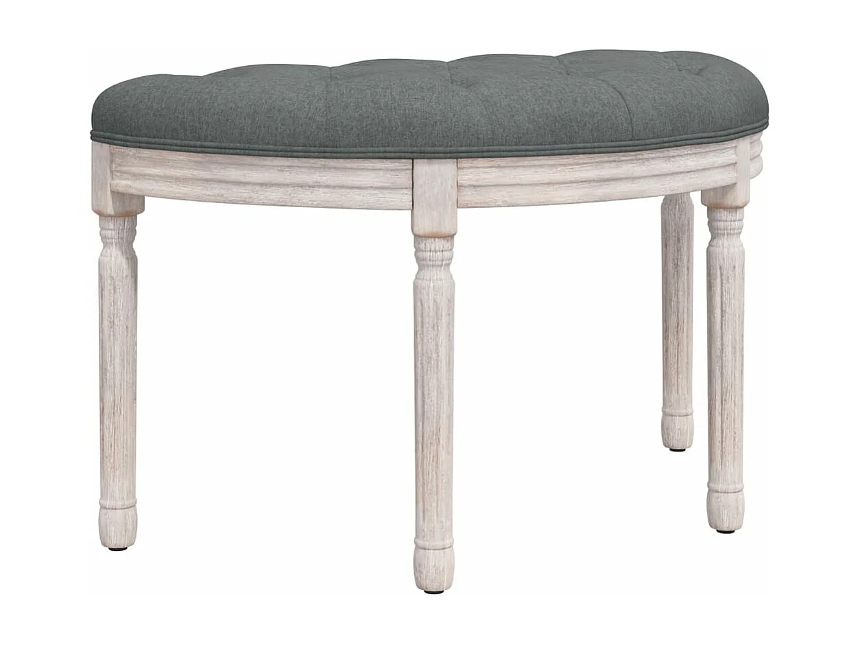 Banc Gris foncé 81,5x41x49 cm Tissu