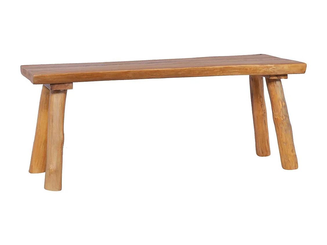 Banco de jardín 120 cm Madera maciza de teca