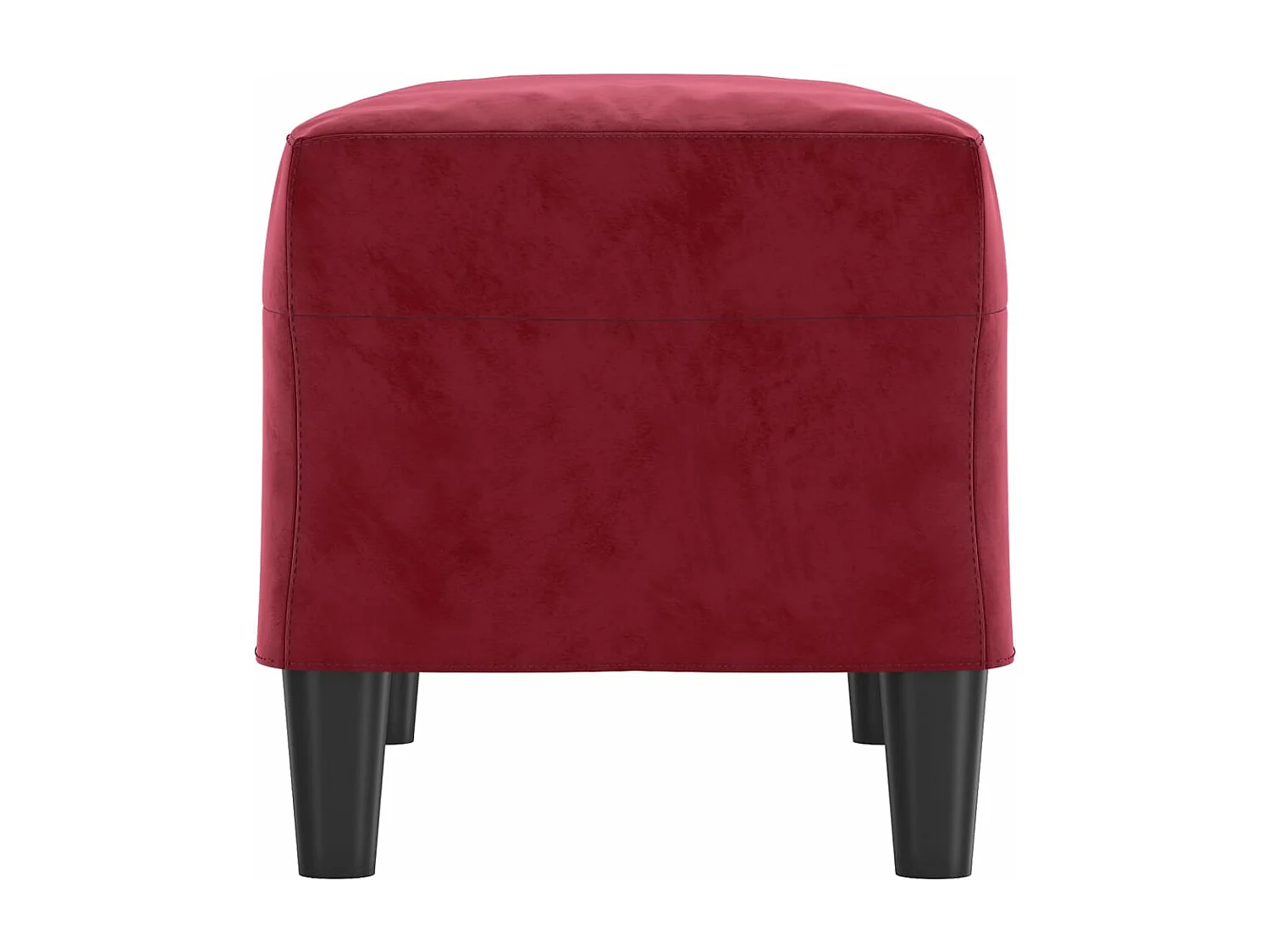Banc Rouge bordeaux 70x35x41 cm Velours