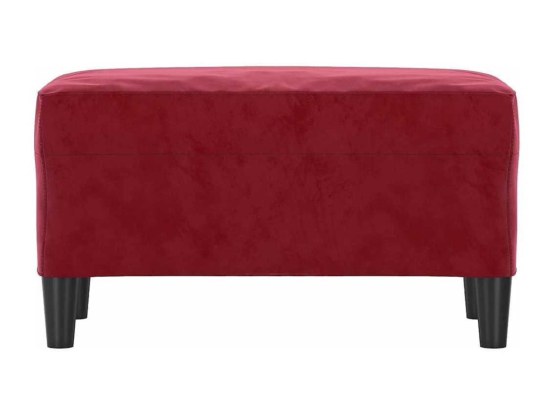 Banc Rouge bordeaux 70x35x41 cm Velours