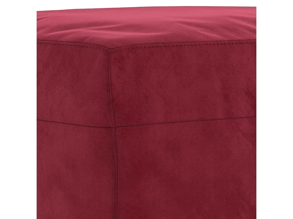 Banc Rouge bordeaux 70x35x41 cm Velours