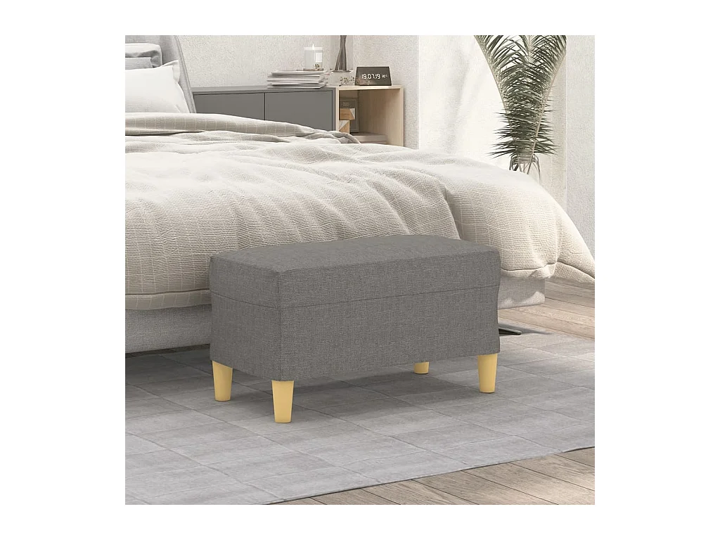 Banc Gris foncé 70x35x41 cm Tissu