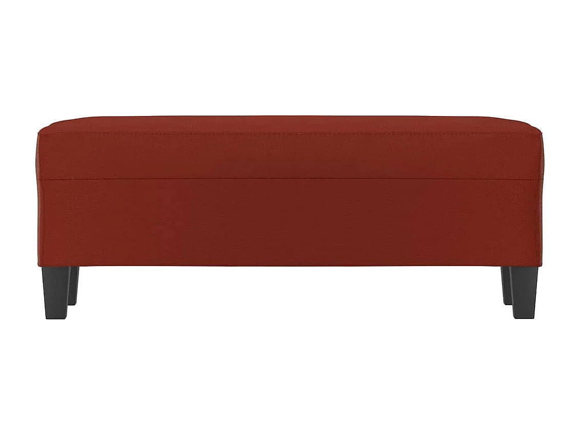 Banc Rouge bordeaux 100x35x41 cm Similicuir
