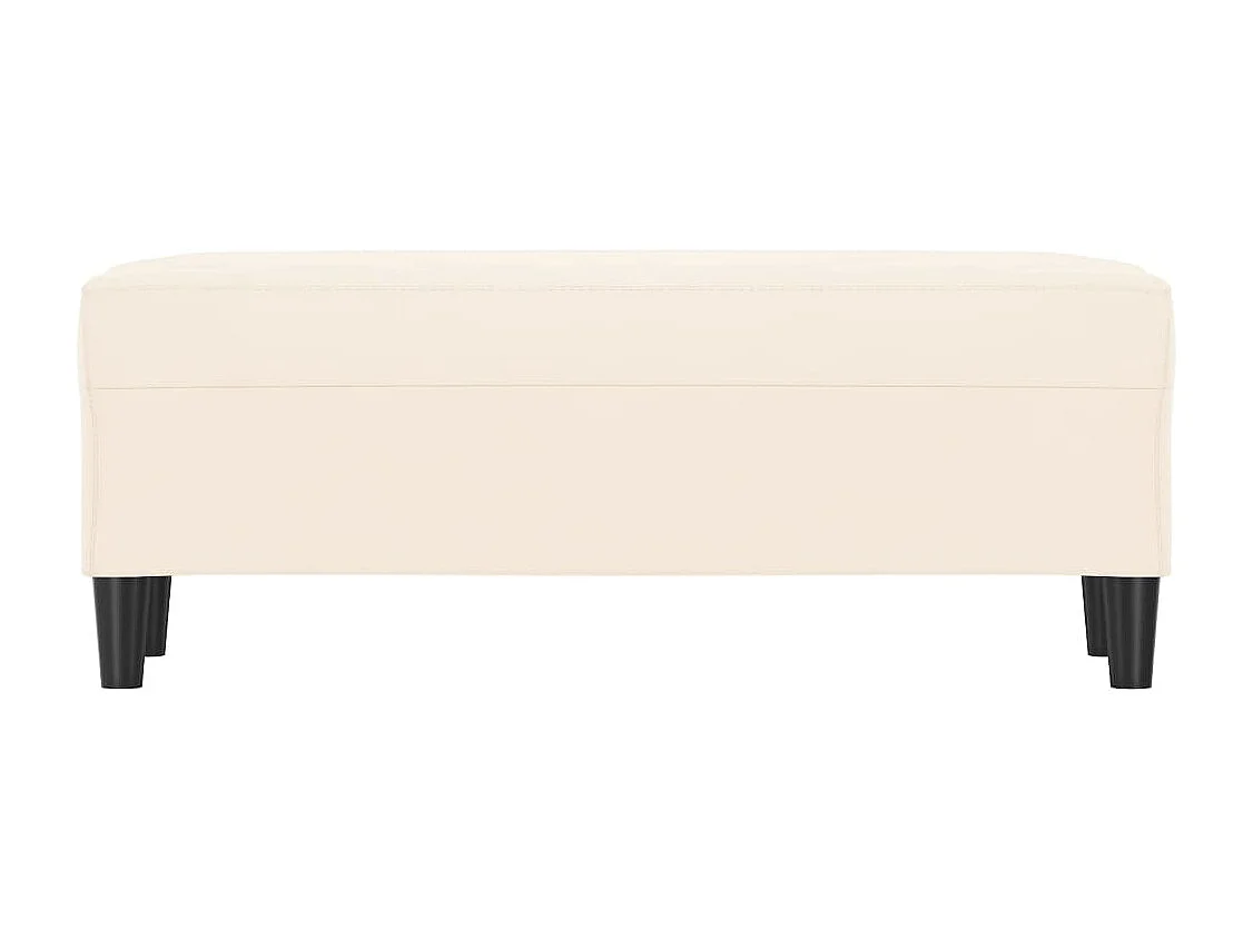 Panca Crema 100x35x41 cm Velluto