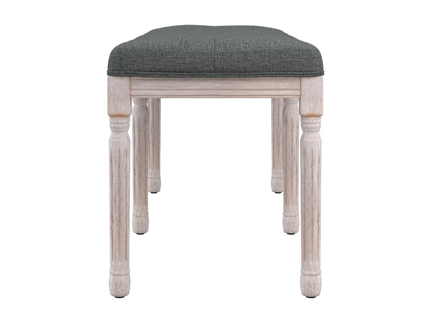 Banco Cinza Escuro 110x40x49 cm Tecido