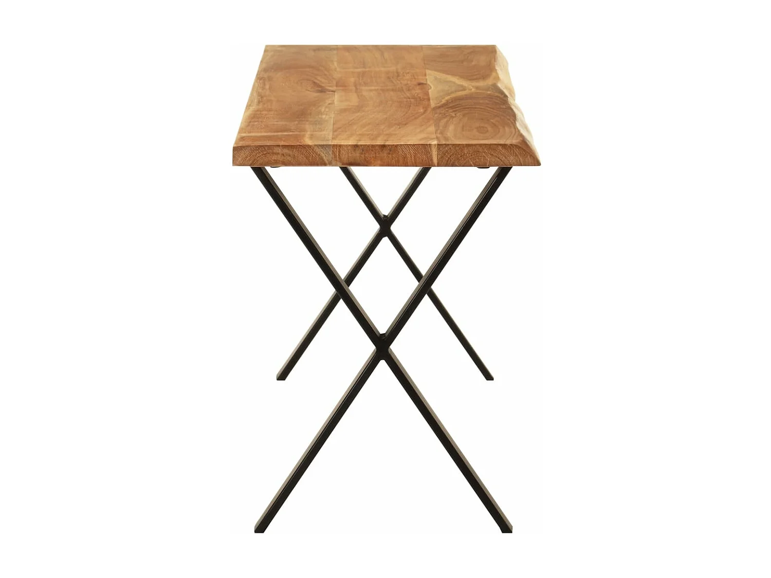 Banc avec bord vivant 105 cm bois d'acacia massif