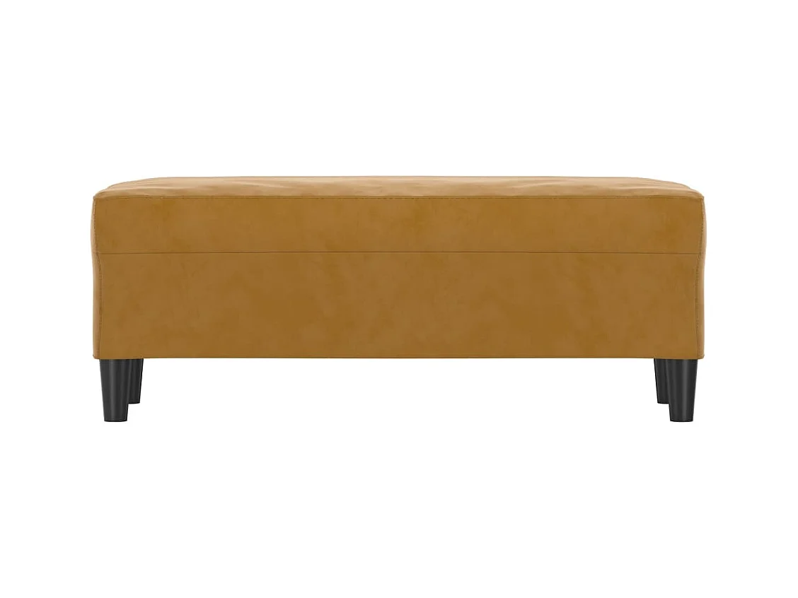 Banc Marron 100x35x41 cm Velours