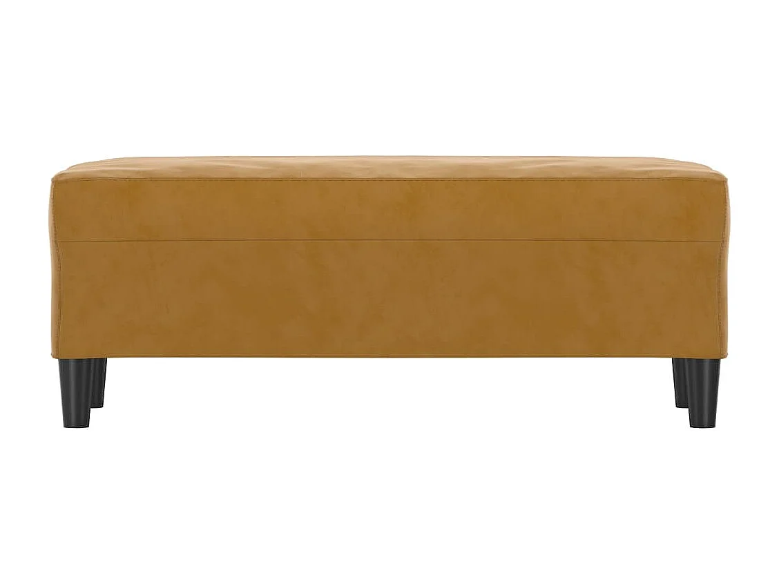 Banco Castanho 100x35x41 cm Veludo