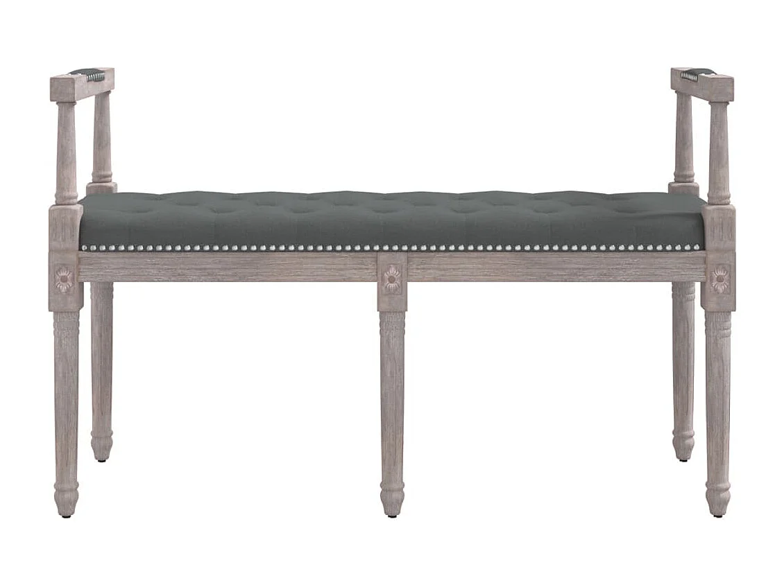 Banc Gris foncé 110x40x70 cm Tissu