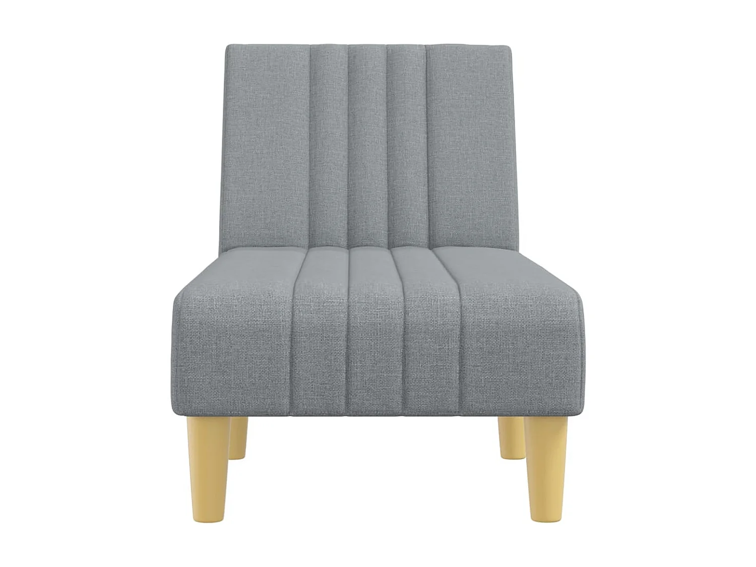 Chaise longue gris clair tissu