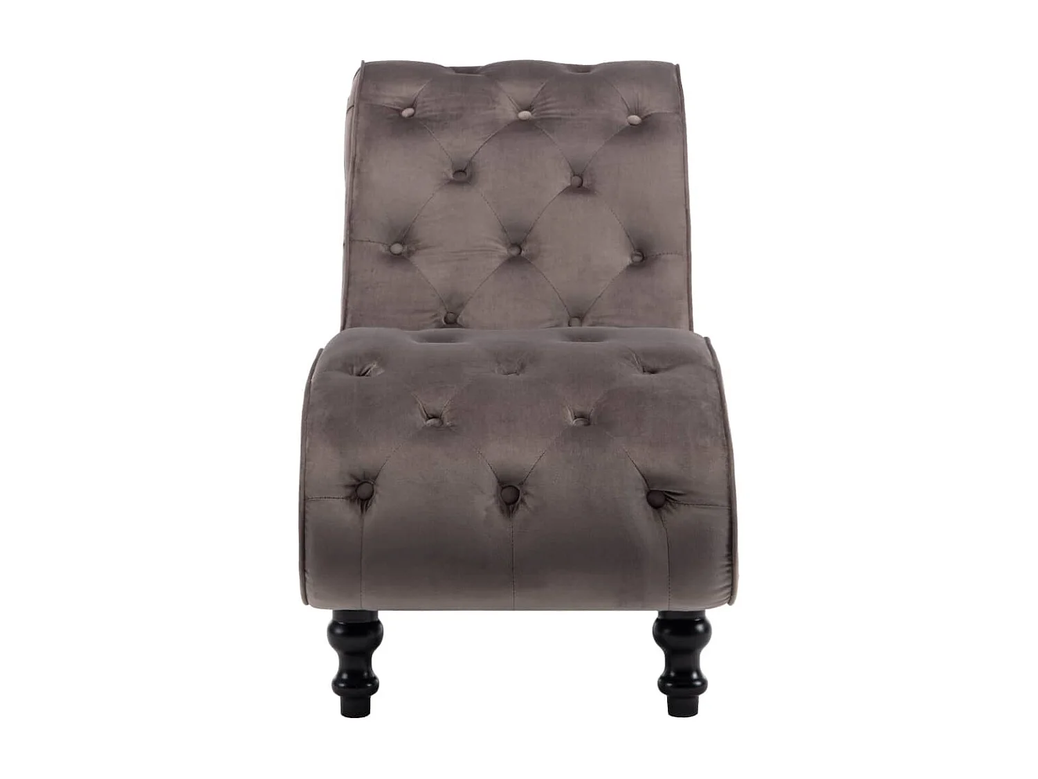 Chaise longue Velours Gris