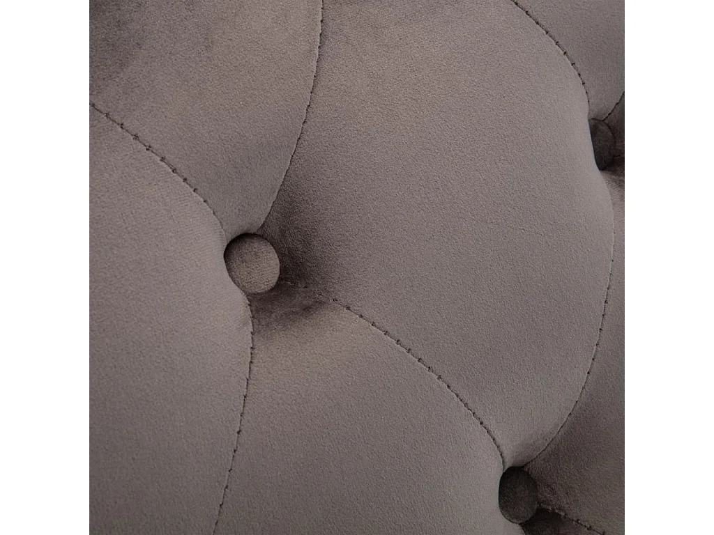 Chaise longue Velours Gris