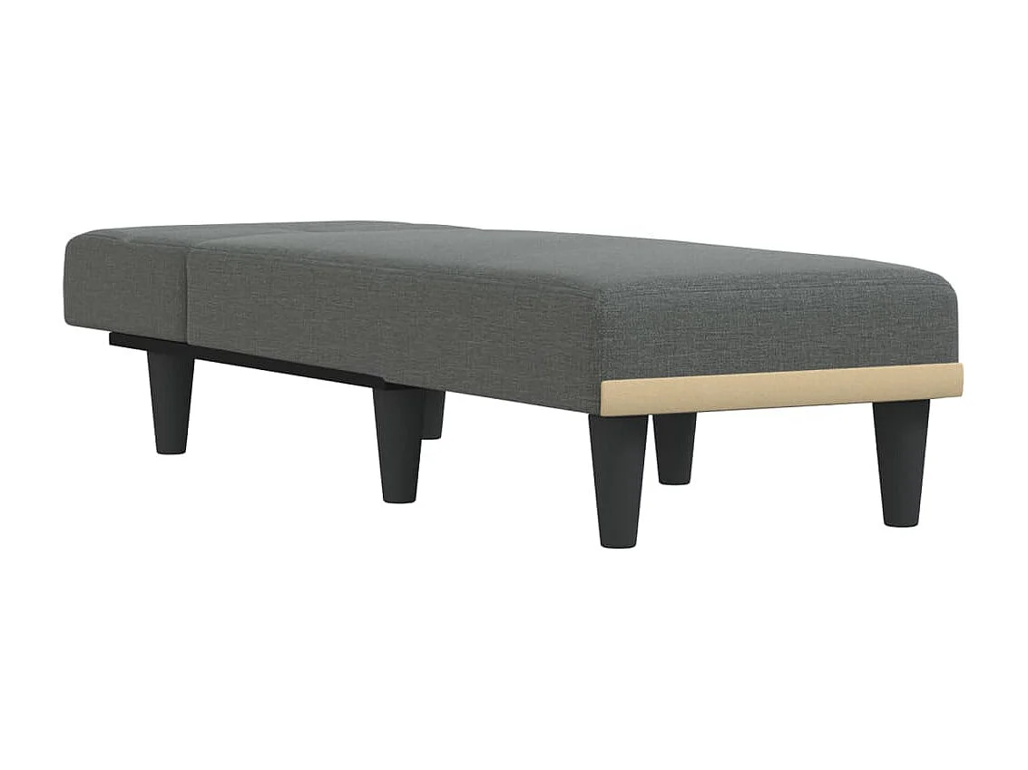 Sillón de tela gris oscuro