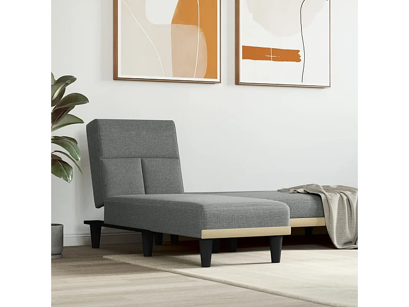 Donkergrijze stoffen fauteuil