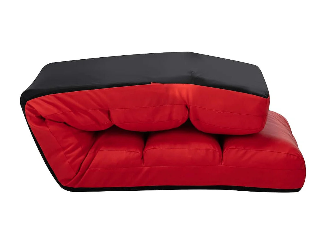 Sedia da terra pieghevole Rossa in ecopelle