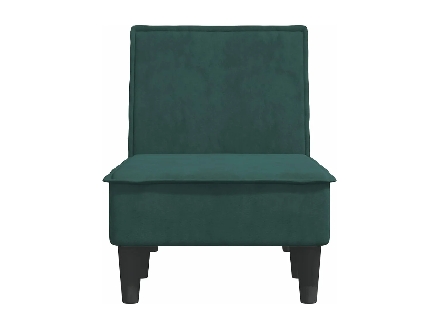 Sillón de terciopelo verde oscuro