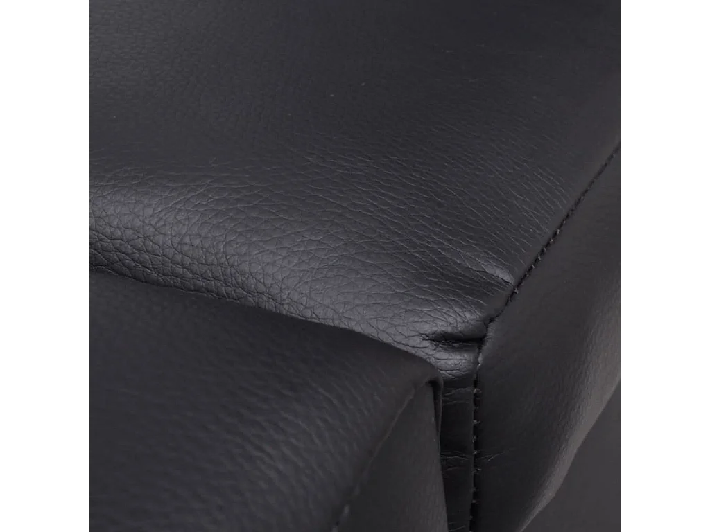 Chaise longue Noir Similicuir