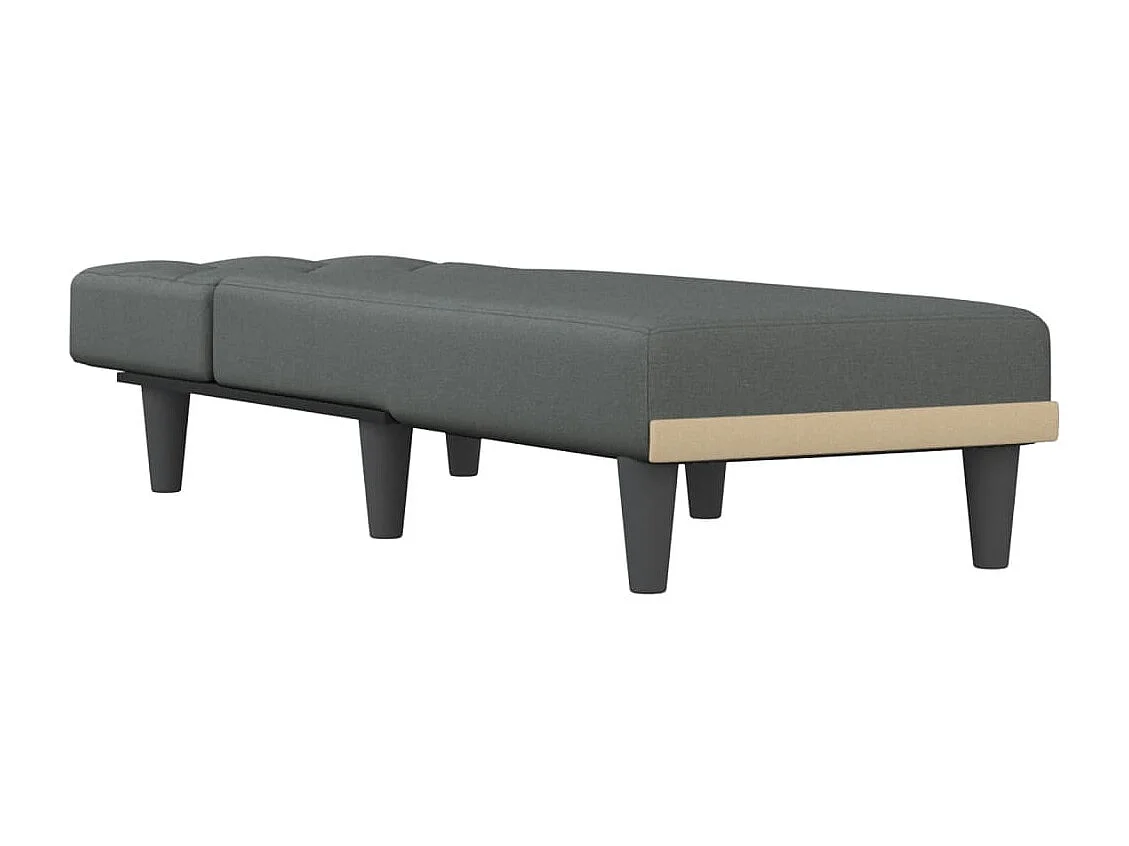 Poltrona lounge in tessuto grigio scuro