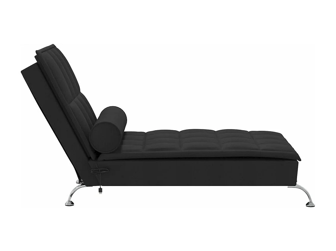 Massageliegestuhl mit schwarzer Stoffpolsterung