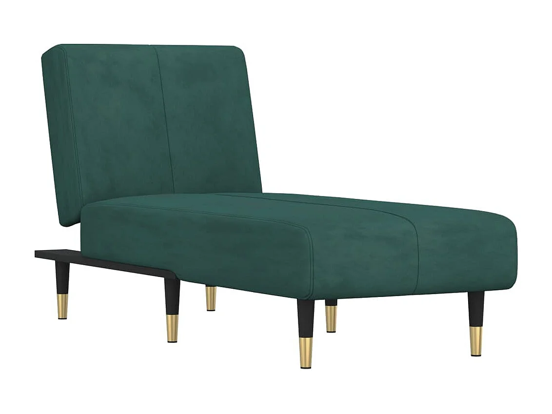 Poltrona de veludo verde escuro