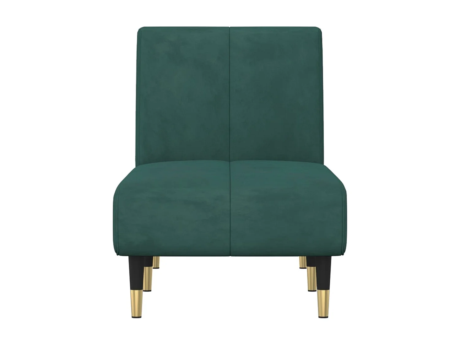 Poltrona de veludo verde escuro