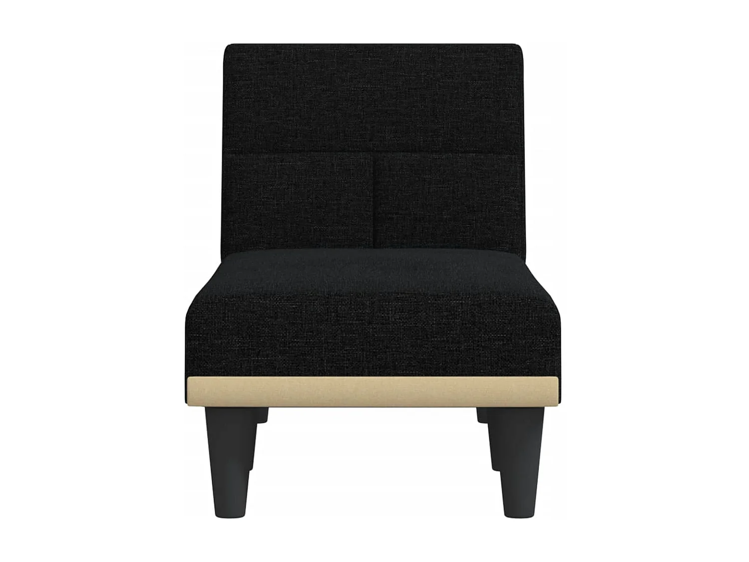 Zwarte stoffen loungestoel