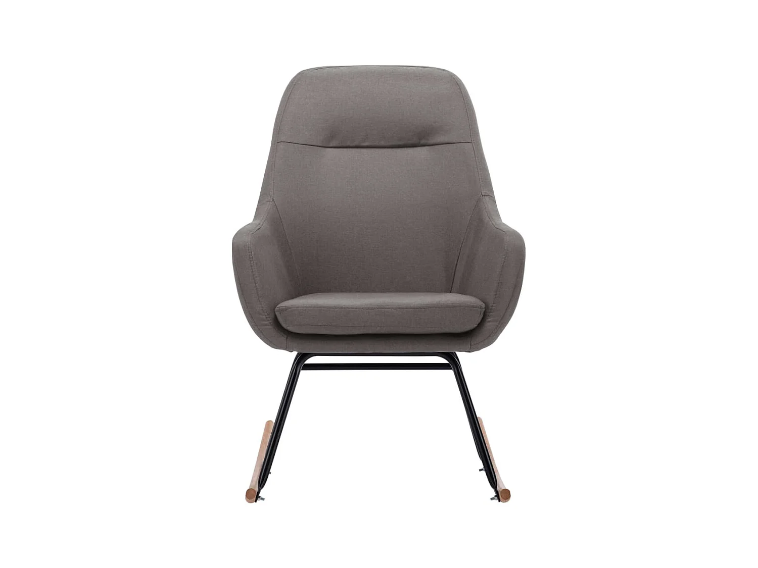 Chaise à bascule Gris clair Tissu