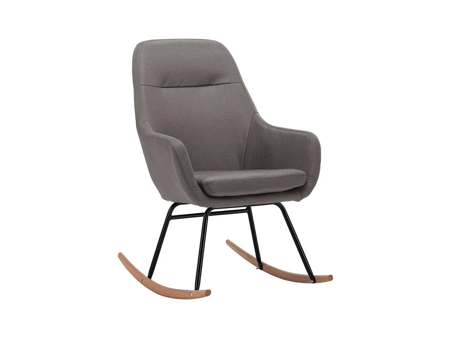 Chaise à bascule Gris clair Tissu