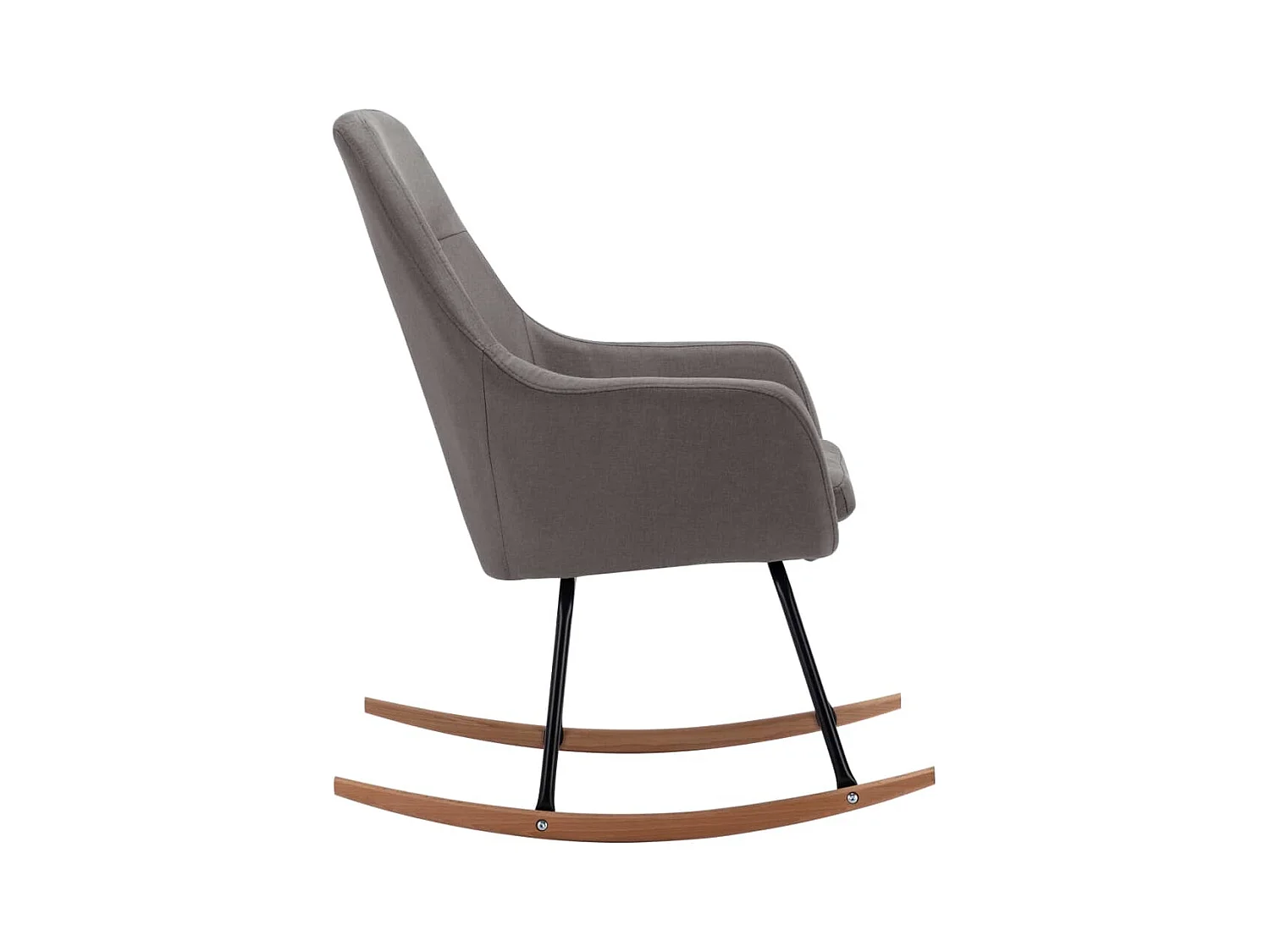 Chaise à bascule Gris clair Tissu