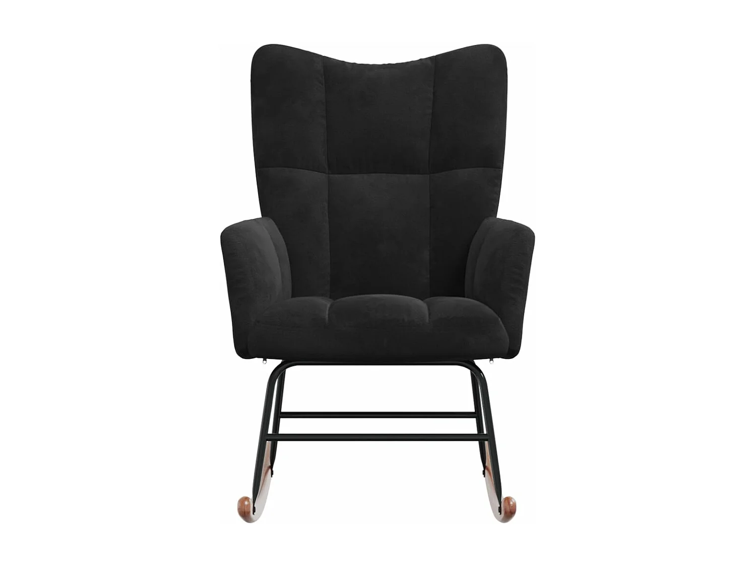 Chaise à bascule Noir Velours