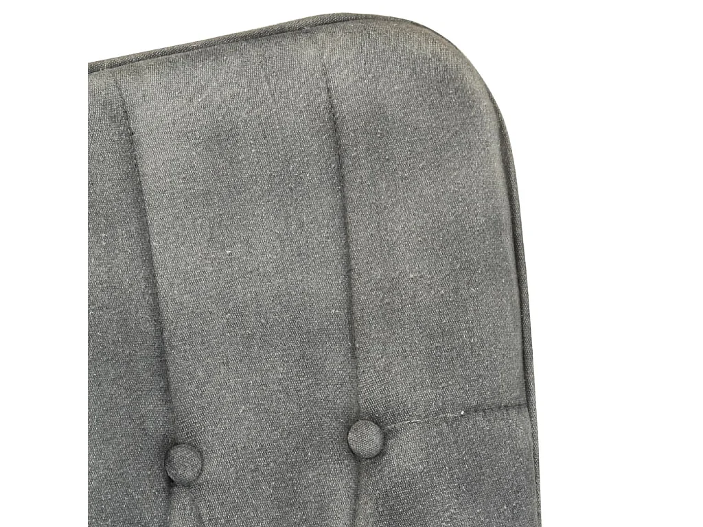 Chaise à bascule gris vintage toile