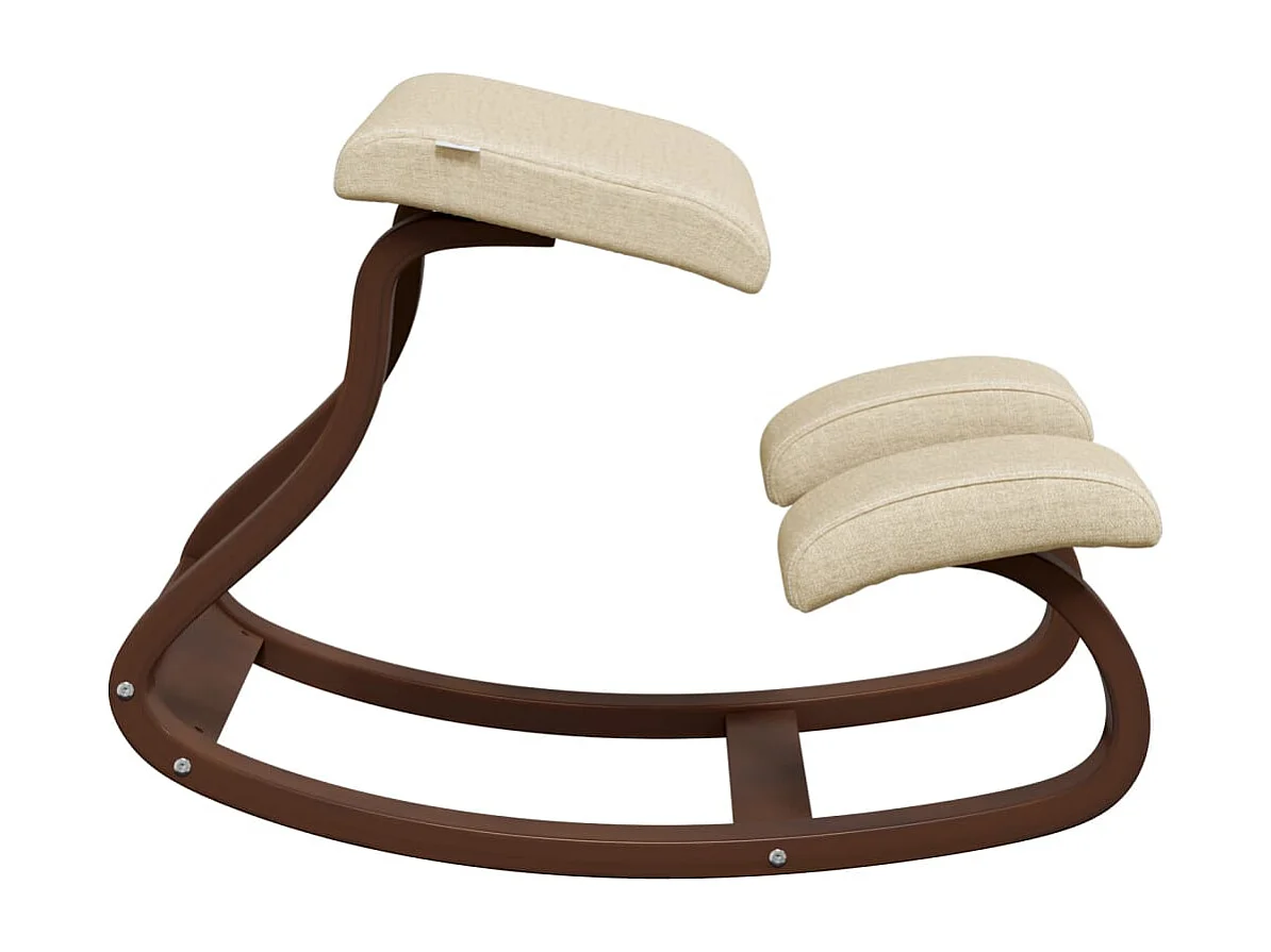 Sedia inginocchiata crema 48x71x51 cm multistrato di betulla