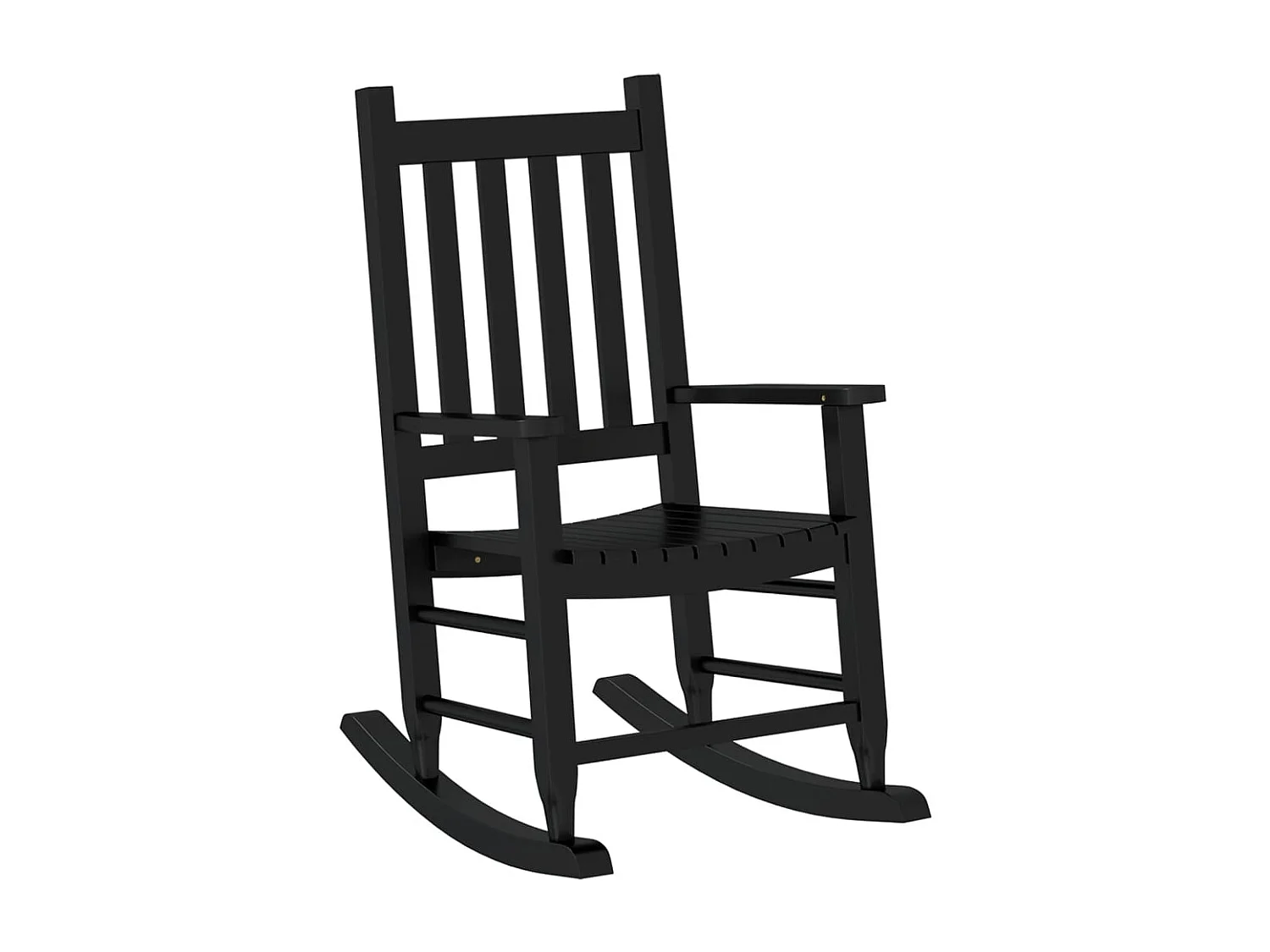 Juego de 2 mecedoras infantiles de madera maciza de álamo negro